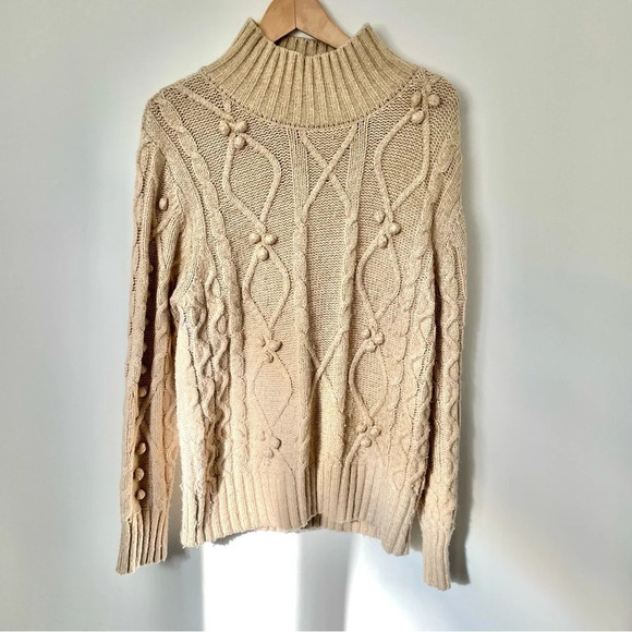 Cupcakes and Cashmere Bobble Mock Neck Sweater - Picture 1 of 6